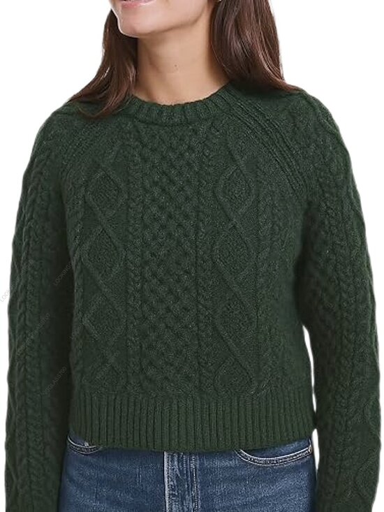 Pendleton Sweaters - Pendleton Fisherman Wool Cable Knit Sweater Dark Fir Green XL NWT